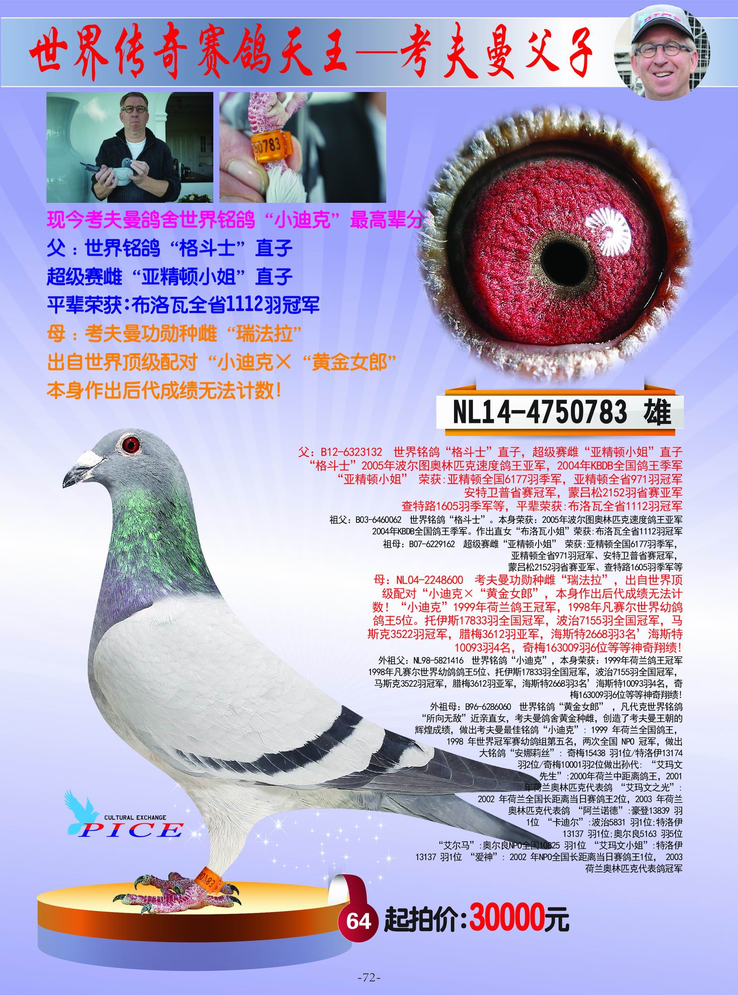 吉拉德考夫曼vs巴克联合拍卖会(四) - 中信网铭鸽展厅